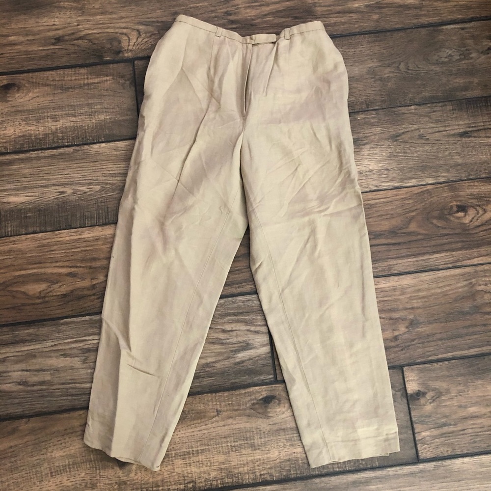 Jennifer & Grace high waist linen pants
